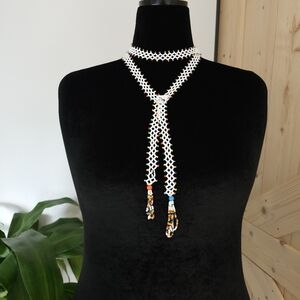 Seed bead‎ wrap necklace
